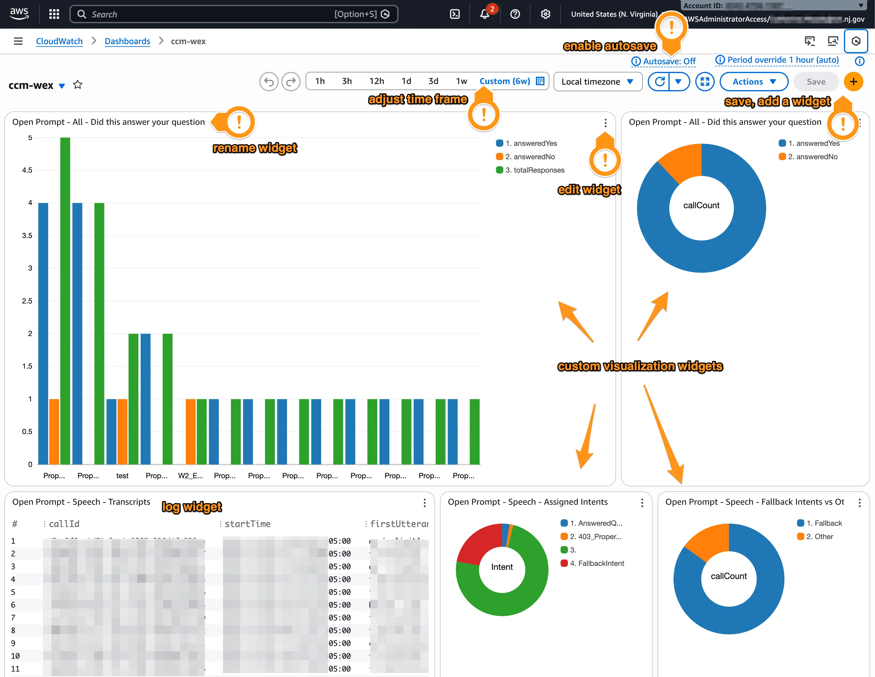 a screenshot of a working dashboard